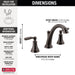 Delta Woodhurst 3532LF Two Handle Widespread Bathroom Faucet, venetian bronze - view 4