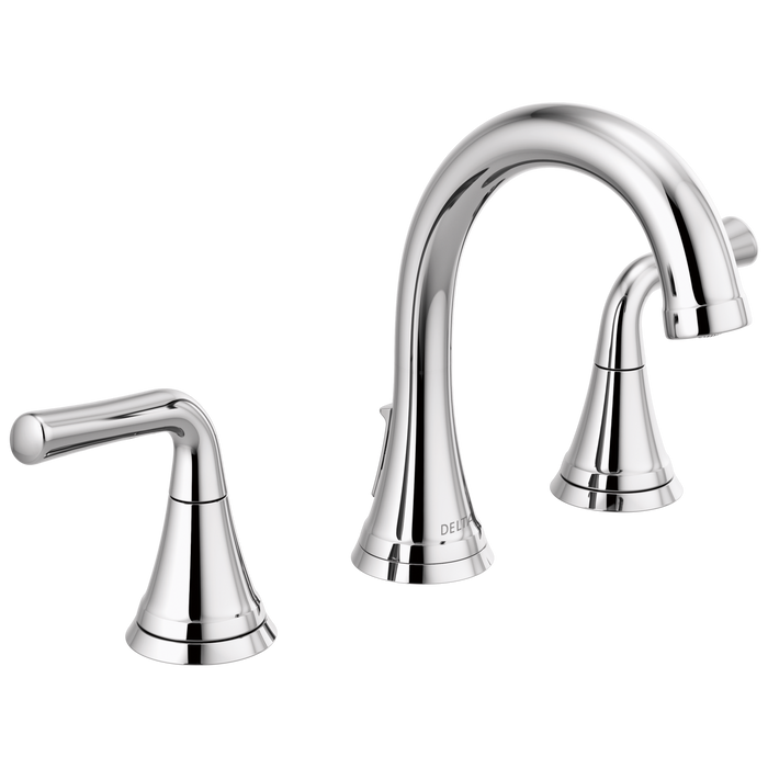 Delta Kayra 3533LF Two Handle Widespread Bathroom Faucet, chrome