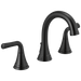 Delta Kayra 3533LF Two Handle Widespread Bathroom Faucet, matte black