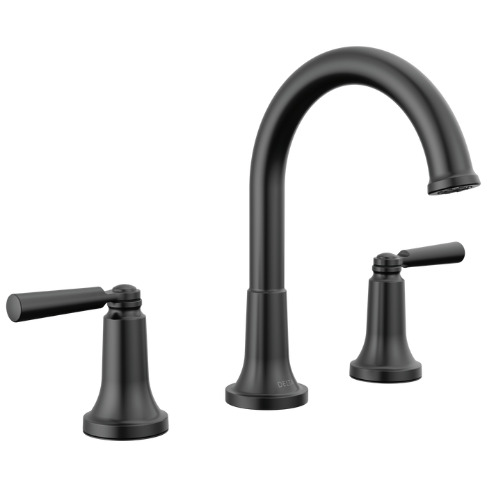 Delta Saylor 3535 Two Handle Widespread Bathroom Faucet, matte black