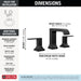 Delta Velum 3539LF Two Handle Widespread Bathroom Faucet, matte black - view 2