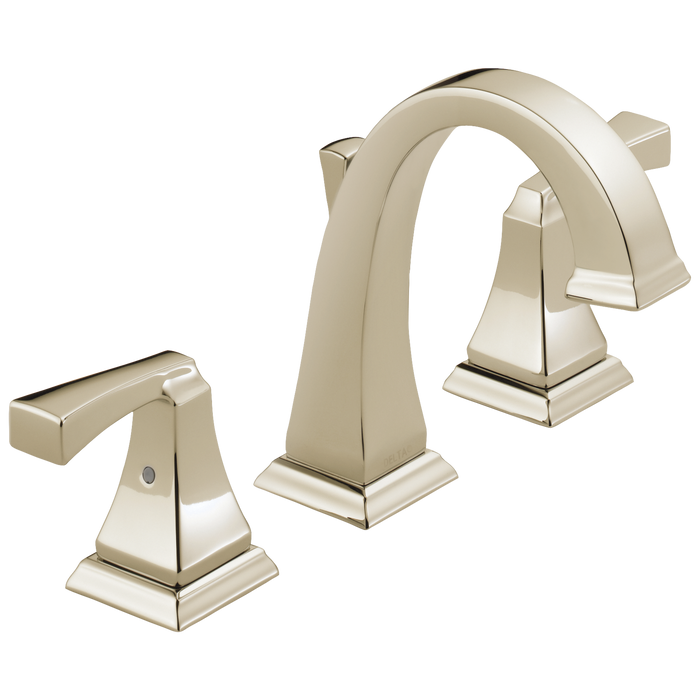 Delta Dryden 3551 Two Handle Widespread Bathroom Faucet, polished nickel