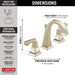 Delta Dryden 3551 Two Handle Widespread Bathroom Faucet, polished nickel - view 2