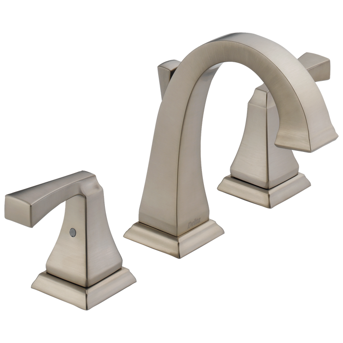 Delta Dryden 3551 Two Handle Widespread Bathroom Faucet, stainless