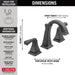 Delta Dryden 3551 Two Handle Widespread Bathroom Faucet, venetian bronze - view 2