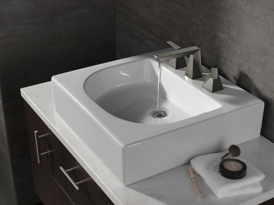 Delta Trillian 35543 Two Handle Widespread Bathroom Faucet, lumicoat black stainless - view 3