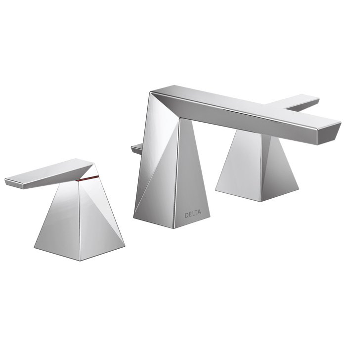 Delta Trillian 35543 Two Handle Widespread Bathroom Faucet, lumicoat chrome