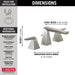 Delta Trillian 35543 Two Handle Widespread Bathroom Faucet, lumicoat stainless - view 4
