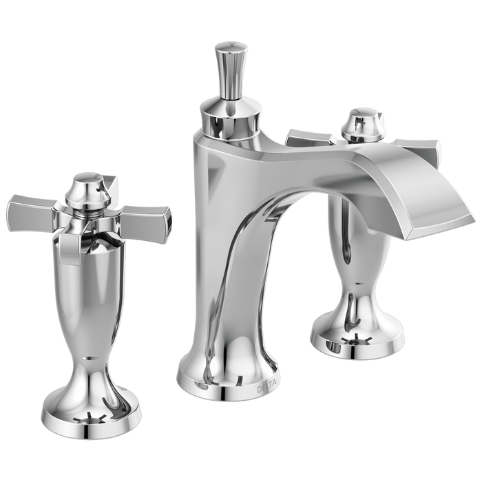 Delta Dorval 3557 Two Handle Widespread Bathroom Faucet, chrome