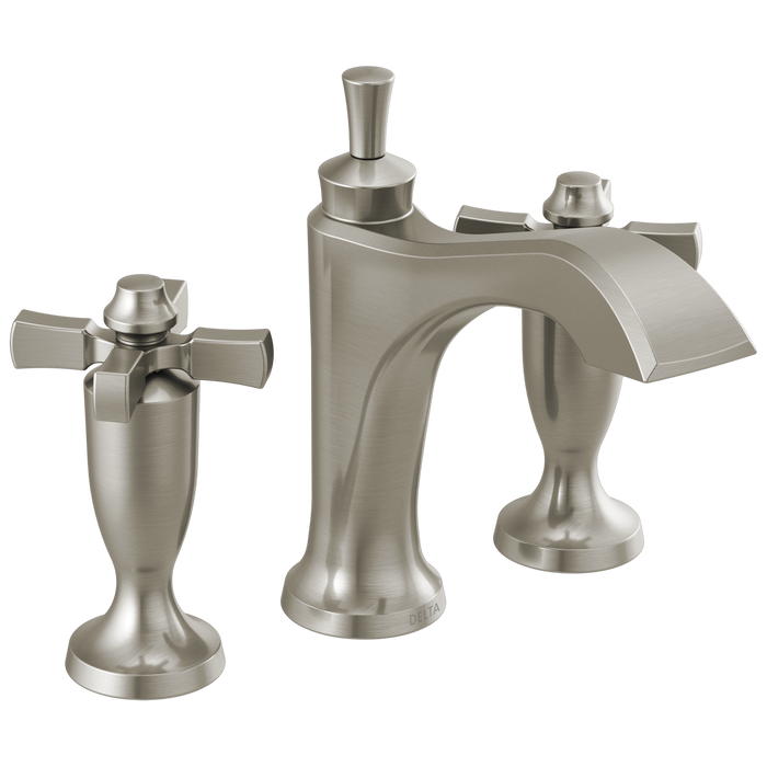 Delta Dorval 3557 Two Handle Widespread Bathroom Faucet, stainless