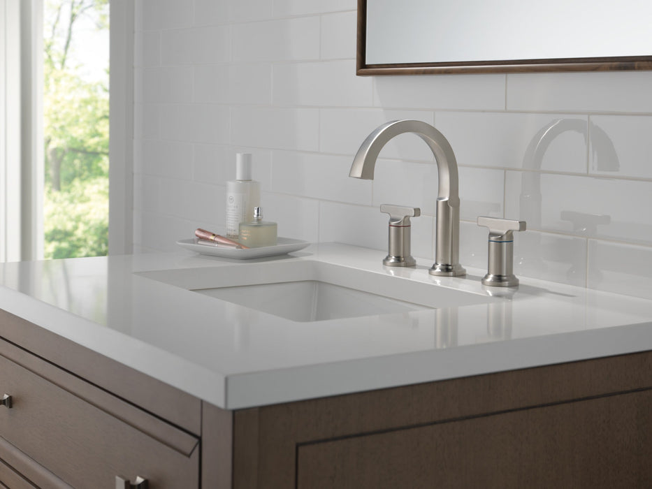 Delta Tetra 355887 Two Handle Widespread Bathroom Faucet