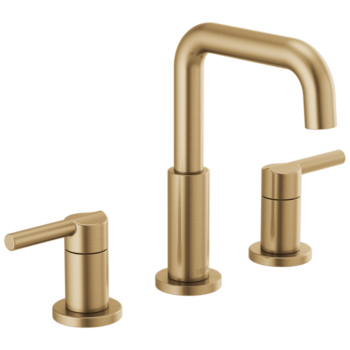 Delta Nicoli 35849LF Two Handle Widespread Bathroom Faucet, champagne bronze