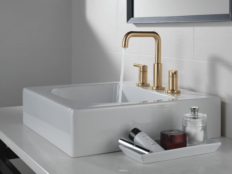 Delta Nicoli 35849LF Two Handle Widespread Bathroom Faucet, champagne bronze - view 2