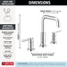 Delta Nicoli 35849LF Two Handle Widespread Bathroom Faucet, chrome - view 4