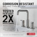 Delta Nicoli 35849LF Two Handle Widespread Bathroom Faucet, stainless - view 5