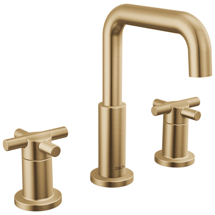 Delta Nicoli 35894LF Two Handle Widespread Bathroom Faucet, champagne bronze