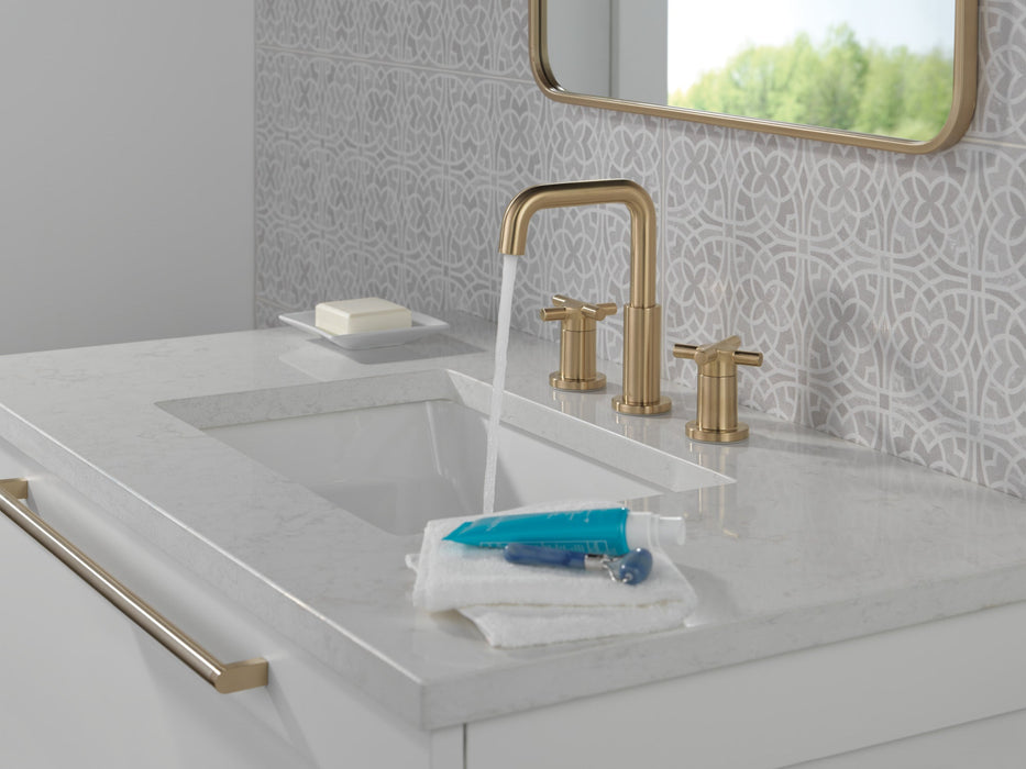 Delta Nicoli 35894LF Two Handle Widespread Bathroom Faucet, champagne bronze - view 3