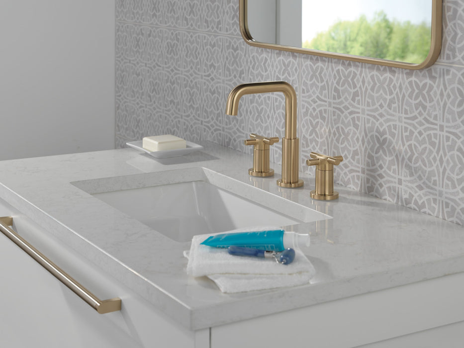 Delta Nicoli 35894LF Two Handle Widespread Bathroom Faucet, champagne bronze - view 4