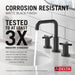 Delta Nicoli 35894LF Two Handle Widespread Bathroom Faucet, matte black - view 5