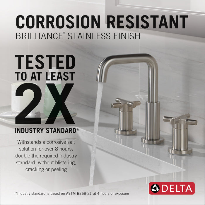 Delta Nicoli 35894LF Two Handle Widespread Bathroom Faucet, stainless - view 5