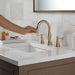 Delta Cassidy 3597 Two Handle Widespread Pull Down Bathroom Faucet, champagne bronze - view 4
