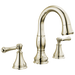 Delta Cassidy 3597 Two Handle Widespread Pull Down Bathroom Faucet, polished nickel