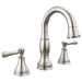 Delta Cassidy 3597 Two Handle Widespread Pull Down Bathroom Faucet, stainless