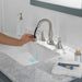 Delta Cassidy 3597 Two Handle Widespread Pull Down Bathroom Faucet, stainless - view 2
