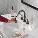Delta Cassidy 3597 Two Handle Widespread Pull Down Bathroom Faucet, venetian bronze - view 3