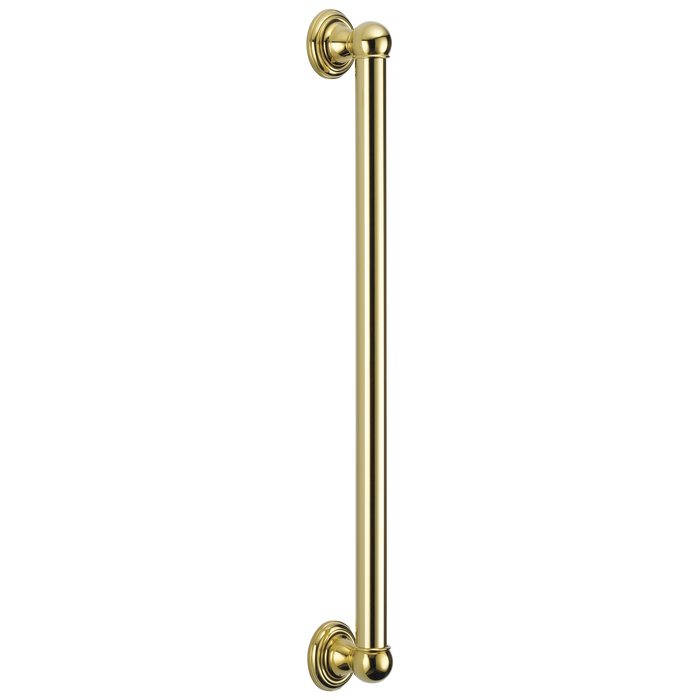 Delta Universal Showering Components 40024 ADA Grab Bar, polished brass