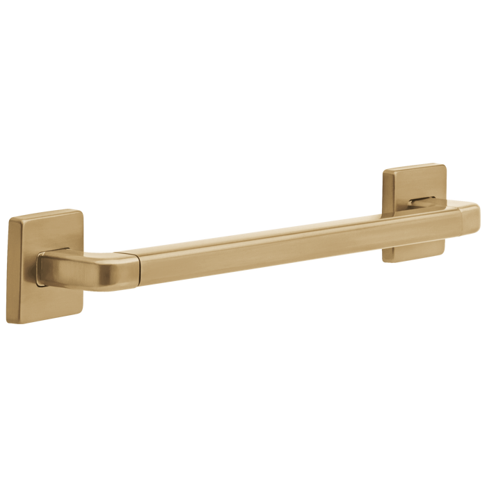 Delta BathSafety 41918 18" Angular Modern Decorative ADA Grab Bar, champagne bronze