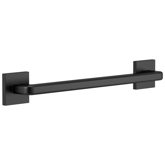 Delta BathSafety 41918 18" Angular Modern Decorative ADA Grab Bar, matte black