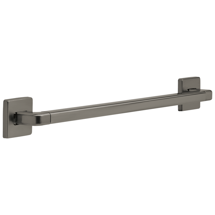 Delta BathSafety 41924 24" Angular Modern Decorative ADA Grab Bar, black stainless