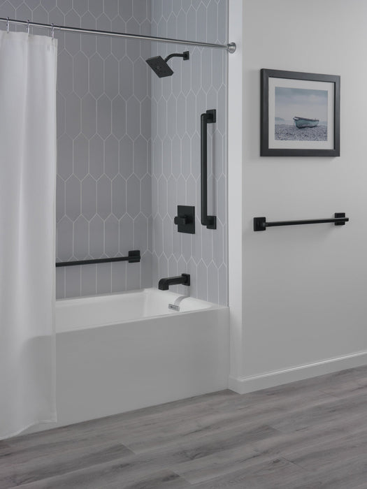 Delta Pivotal 41942 42" Angular Modern Decorative ADA Grab Bar, matte black - view 2