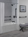 Delta Pivotal 41942 42" Angular Modern Decorative ADA Grab Bar, matte black - view 3