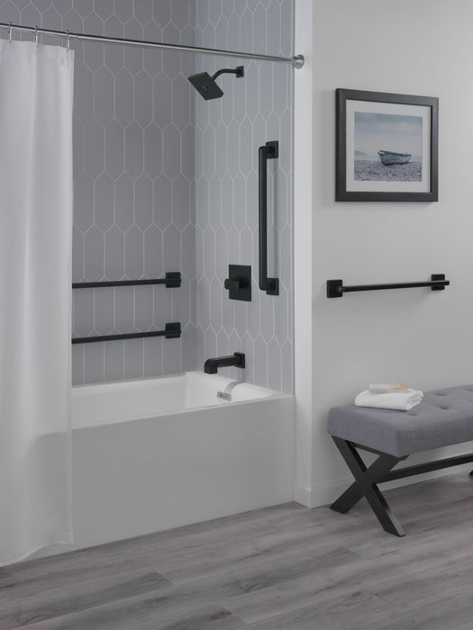 Delta Pivotal 41942 42" Angular Modern Decorative ADA Grab Bar, matte black - view 4
