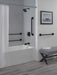 Delta Pivotal 41942 42" Angular Modern Decorative ADA Grab Bar, matte black - view 4
