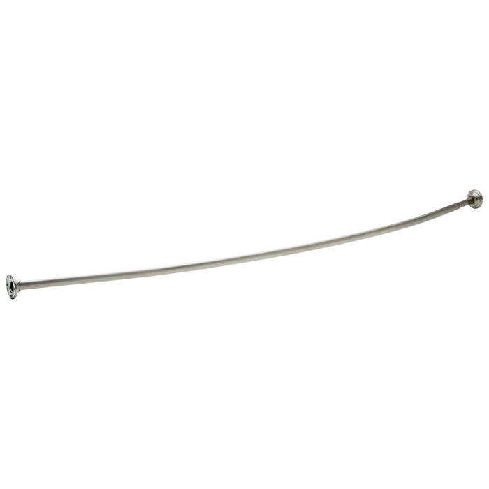 Delta 42206 1" x 6' Curved Shower Rod with Brackets, 6" Bow, chrome
