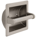 Delta 45072 Brass Recessed Paper Holder with Brass Roller, satin nickel