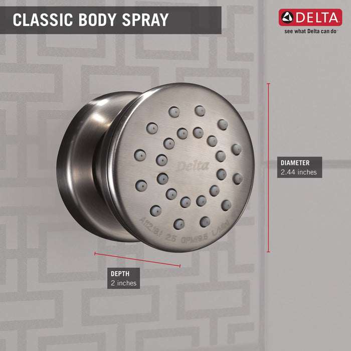 Delta 50102 Surface Mount Body Spray, stainless - view 5