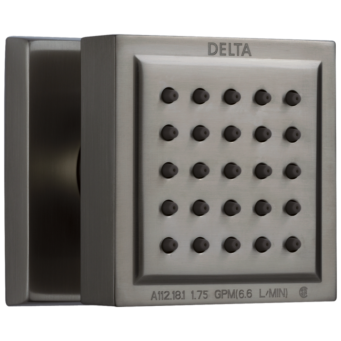 Delta 50150 Surface Mount Body Spray, lumicoat black stainless