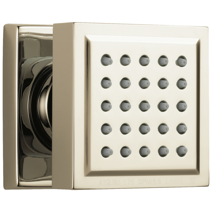 Delta 50150 Surface Mount Body Spray, lumicoat polished nickel