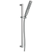 Delta Universal Showering Components 51140 H2OKINETIC Hand Shower 1.75 GPM w/Slide Bar 4S, lumicoat chrome