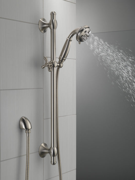 Delta Universal Showering Components 51308 H2OKINETIC 3-Setting Slide Bar Hand Shower, stainless - view 4