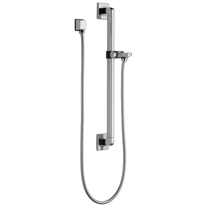 Delta Universal Showering Components 51500 Adjustable Slide Bar / Grab Bar Assembly with Elbow, chrome