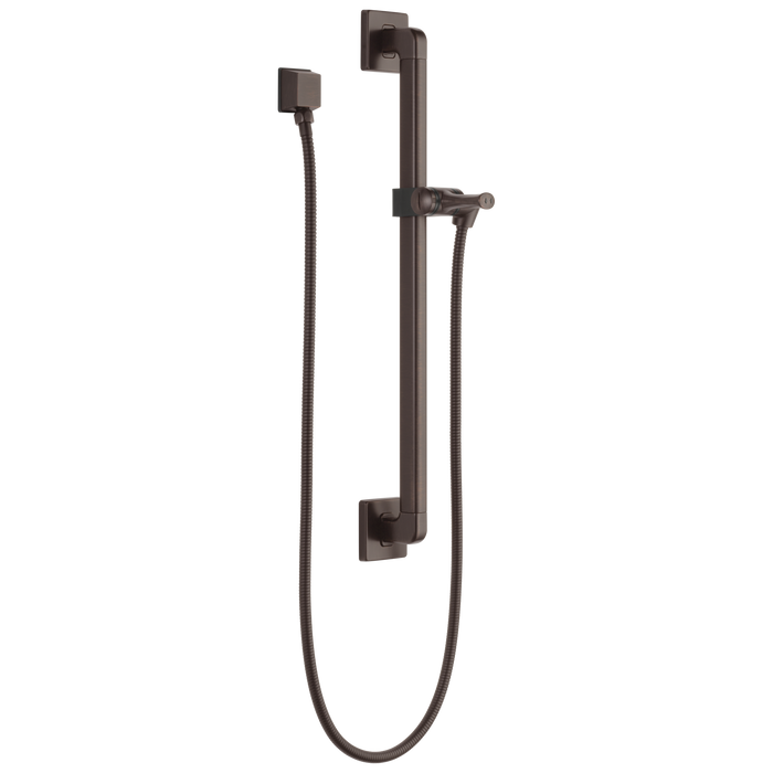 Delta Universal Showering Components 51500 Adjustable Slide Bar / Grab Bar Assembly with Elbow, venetian bronze