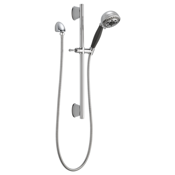 Delta Universal Showering Components 51559 H2OKINETIC 5-Setting Slide Bar Hand Shower, chrome - view 2