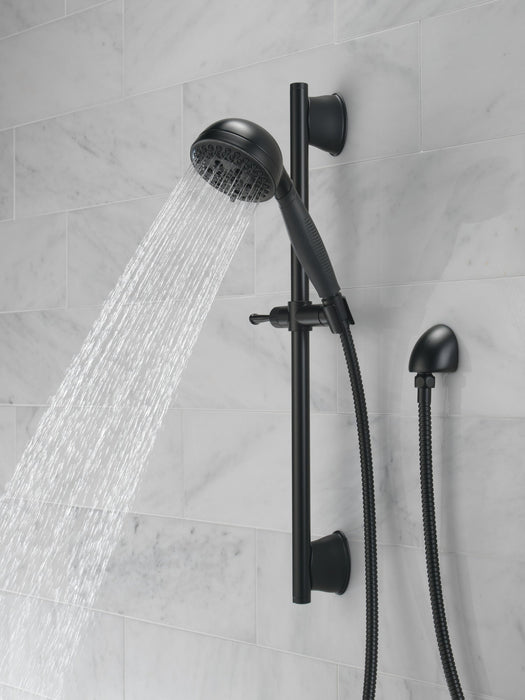 Delta Universal Showering Components 51559 H2OKINETIC 5-Setting Slide Bar Hand Shower, matte black - view 5