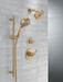 Delta Universal Showering Components 51584 7-Setting Slide Bar Hand Shower with Cleaning Spray, lumicoat champagne bronze...