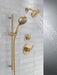 Delta Universal Showering Components 51584 7-Setting Slide Bar Hand Shower with Cleaning Spray, lumicoat champagne bronze...